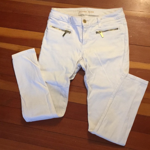 Michael Kors Denim - Michael kors, size 4, white, Izzy skinny, GREAT condition and fit